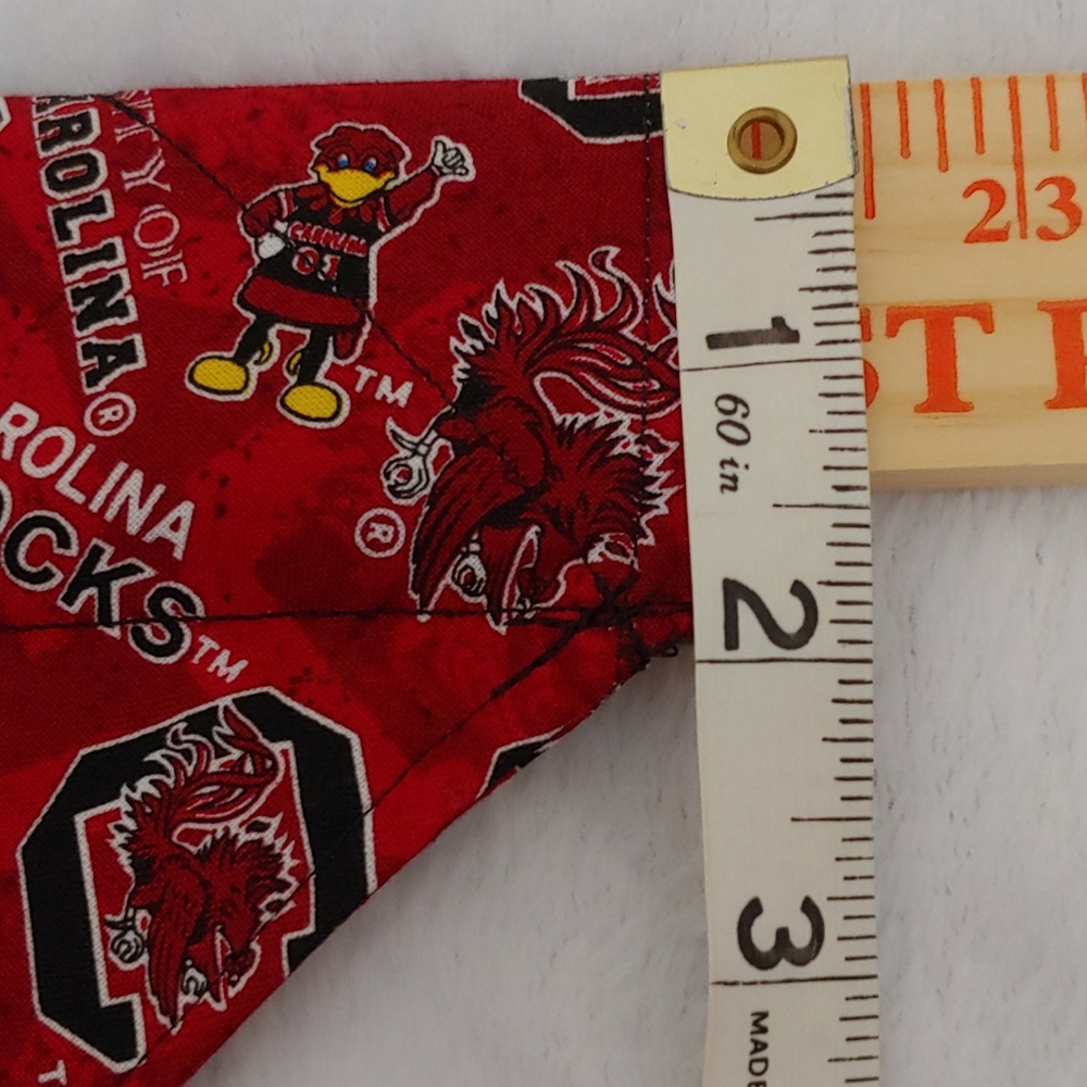 Home Made House divided Paws & Gamecocks dog bandana large - Picture 5 of 6